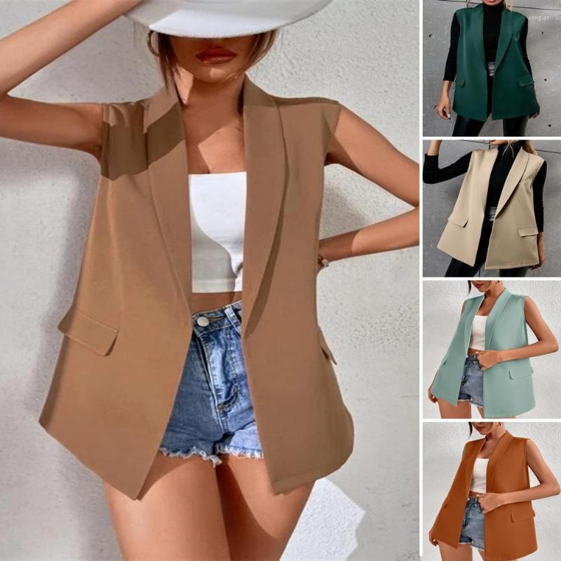 Women' Vests Mid-length Waistcoat No Button Breathable Cardigan Style Suit Vest For Office, Sky blue
Women' Vests Mid-length Waistcoat No Button Breathable Cardigan Style Suit Vest For Office, Sky blue