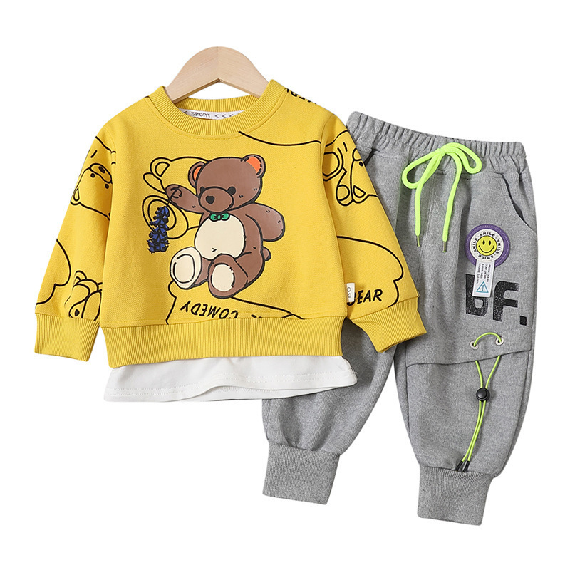 Clothing Sets Baby Boy Spring Children Cartoon Bear T Shirt Pants Toddler Infant Clothes Boys Outfits Kids Tracksuit 221130, Blue
Clothing Sets Baby Boy Spring Children Cartoon Bear T Shirt Pants Toddler Infant Clothes Boys Outfits Kids Tracksuit 221130, Blue