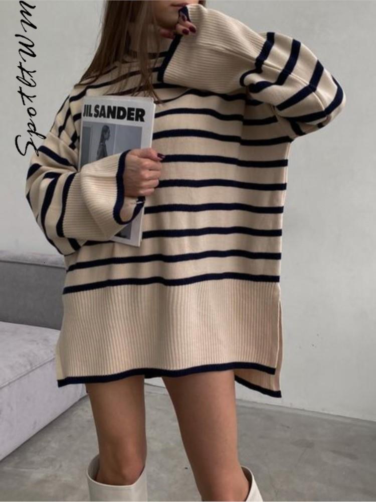 Women's Sweaters Striped Split Turtleneck Cashmere Women Sweater Fashion Oversized Flare Sleeve Knitted Pullover Winter Female Knitwear Top 221201, Caramel color
Women's Sweaters Striped Split Turtleneck Cashmere Women Sweater Fashion Oversized Flare Sleeve Knitted Pullover Winter Female Knitwear Top 221201, Caramel color