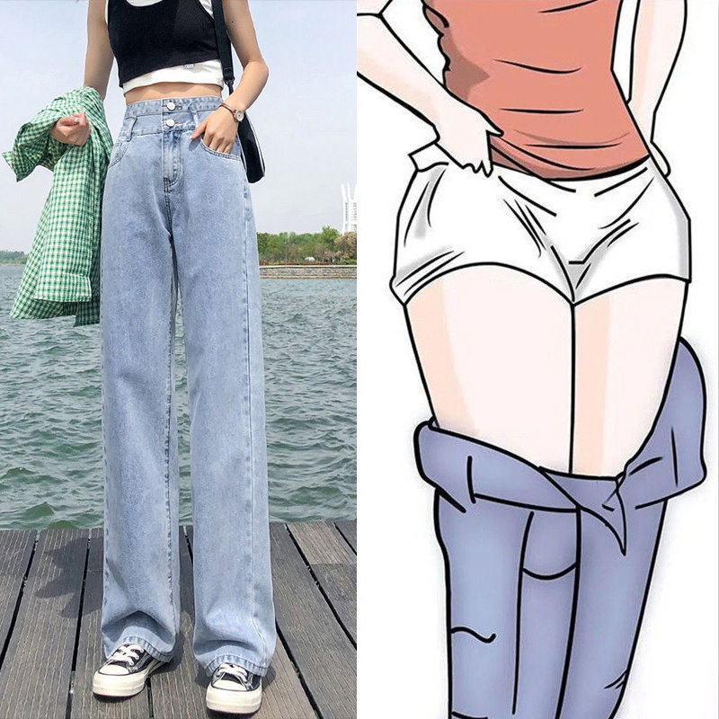 Women's Jeans Baggy Women Pants Vintage Woman High Waist Streetwear Denim Y2k Korean Fashion Female Clothing Clothes 221201