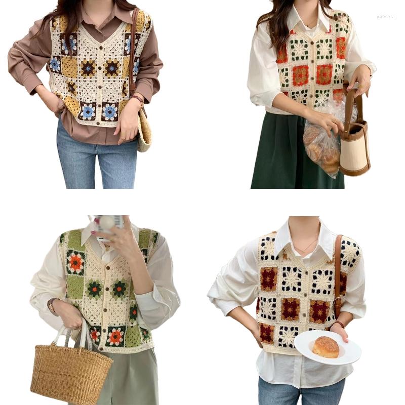 Women's Vests Sweet Boho Floral Crochet Waistcoats Hollow Out All-match Tank Tops Casual French Style Camis Vest For Women Lady Girl M6CD, Brown
Women's Vests Sweet Boho Floral Crochet Waistcoats Hollow Out All-match Tank Tops Casual French Style Camis Vest For Women Lady Girl M6CD, Brown