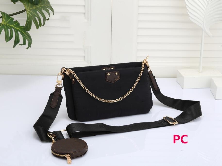 Women 3pcs/set Fashion designer nylon Bags Multi Accessoires Pochette Purses Wallet clutch shoulder Bag totes messenger cross body 666617, Pink
Women 3pcs/set Fashion designer nylon Bags Multi Accessoires Pochette Purses Wallet clutch shoulder Bag totes messenger cross body 666617, Pink