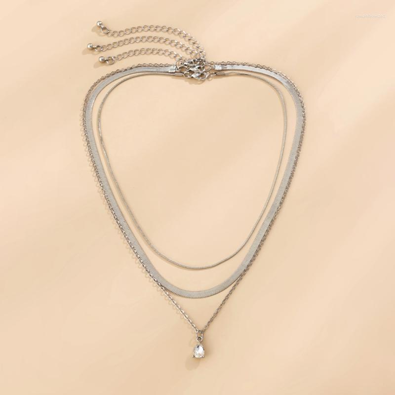 Chains Trendy Jewelry Three Layer Chain Necklace Style Golden Silvery Plated Metal Choker For Women Gifts
Chains Trendy Jewelry Three Layer Chain Necklace Style Golden Silvery Plated Metal Choker For Women Gifts