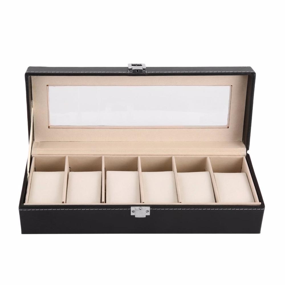 Watch Boxes Cases 6 Grid Pu Leather Watch Storage Box Rec Wristwatch Holder Jewelry Display Case For Gifts Drop Delivery Watches A Dhvag
Watch Boxes Cases 6 Grid Pu Leather Watch Storage Box Rec Wristwatch Holder Jewelry Display Case For Gifts Drop Delivery Watches A Dhvag