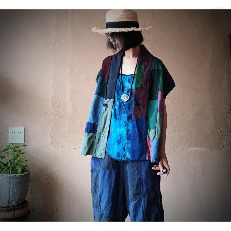 Women's Vests Women Loose Cotton Linen Random Color Patchwork Waistcoat Outerwear Ladies Spliced Sleeveless Coat Female Vest 2022, Randomly patchwork
Women's Vests Women Loose Cotton Linen Random Color Patchwork Waistcoat Outerwear Ladies Spliced Sleeveless Coat Female Vest 2022, Randomly patchwork