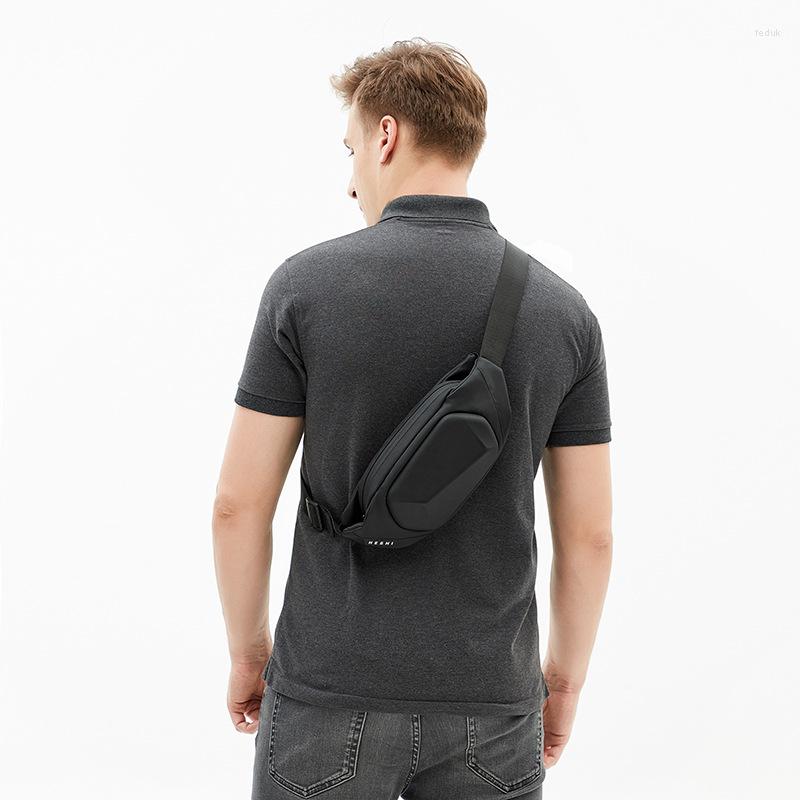 Waist Bags Men's Fashion Crossbody Bag Theftproof Rotatable Button Open Leather Chest Men Shoulder Pack, Small
Waist Bags Men's Fashion Crossbody Bag Theftproof Rotatable Button Open Leather Chest Men Shoulder Pack, Small