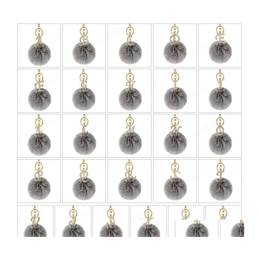 Key Rings Fashion Grey Pompom Letter Keychain Golden English Alphabet Key Chain With Plush Ball Car Handbag Pendant Ornaments Small Dhlan
Key Rings Fashion Grey Pompom Letter Keychain Golden English Alphabet Key Chain With Plush Ball Car Handbag Pendant Ornaments Small Dhlan
