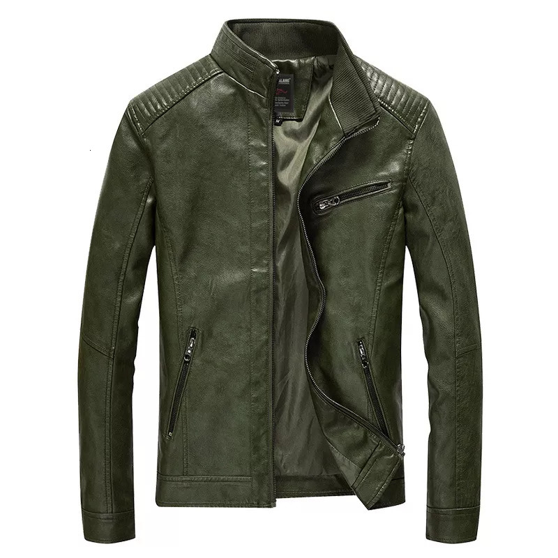 Men' Leather Faux in Spring PU Jacket Men Solid Casual Coat Slim Fit Motorcycle Outwear trapstar y2k hoodi 221201, Army green
Men' Leather Faux in Spring PU Jacket Men Solid Casual Coat Slim Fit Motorcycle Outwear trapstar y2k hoodi 221201, Army green