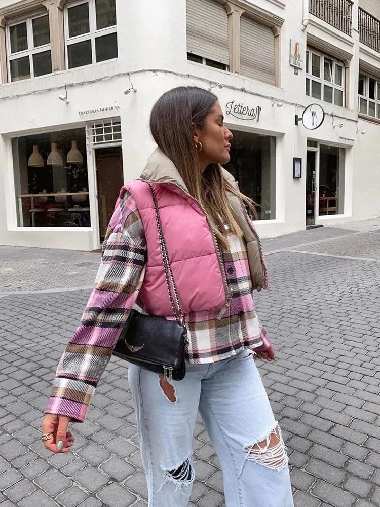 Women' Vests Stylish Sweet Pink Double Wear Drawstring Cropped Cotton Vest Coat Women 2022 Fashion Stand Collar Zipper Waistcoat, Orange
Women' Vests Stylish Sweet Pink Double Wear Drawstring Cropped Cotton Vest Coat Women 2022 Fashion Stand Collar Zipper Waistcoat, Orange