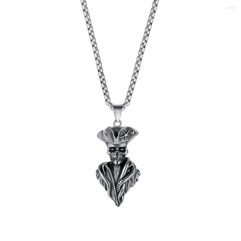Pendant Necklaces Stainless Steel Pirate Skull Punk Rock Men Fashion Viking Necklace Jewelry Gift For Him With Chain
Pendant Necklaces Stainless Steel Pirate Skull Punk Rock Men Fashion Viking Necklace Jewelry Gift For Him With Chain