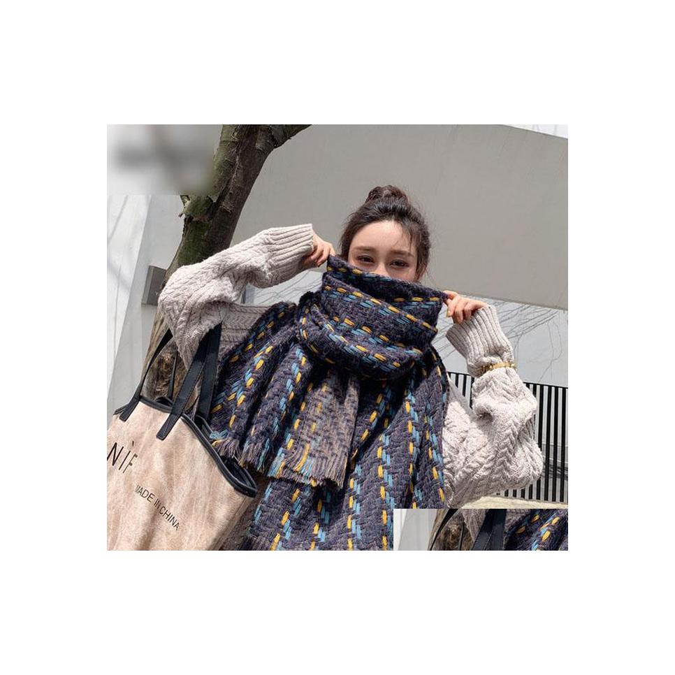 Scarves Winter Womens Scarf Tassels Knitted Stripe Thick Heat Preservation Shawl Warm Scarves Drop Delivery Fashion Accessories Hats Dhacg
Scarves Winter Womens Scarf Tassels Knitted Stripe Thick Heat Preservation Shawl Warm Scarves Drop Delivery Fashion Accessories Hats Dhacg