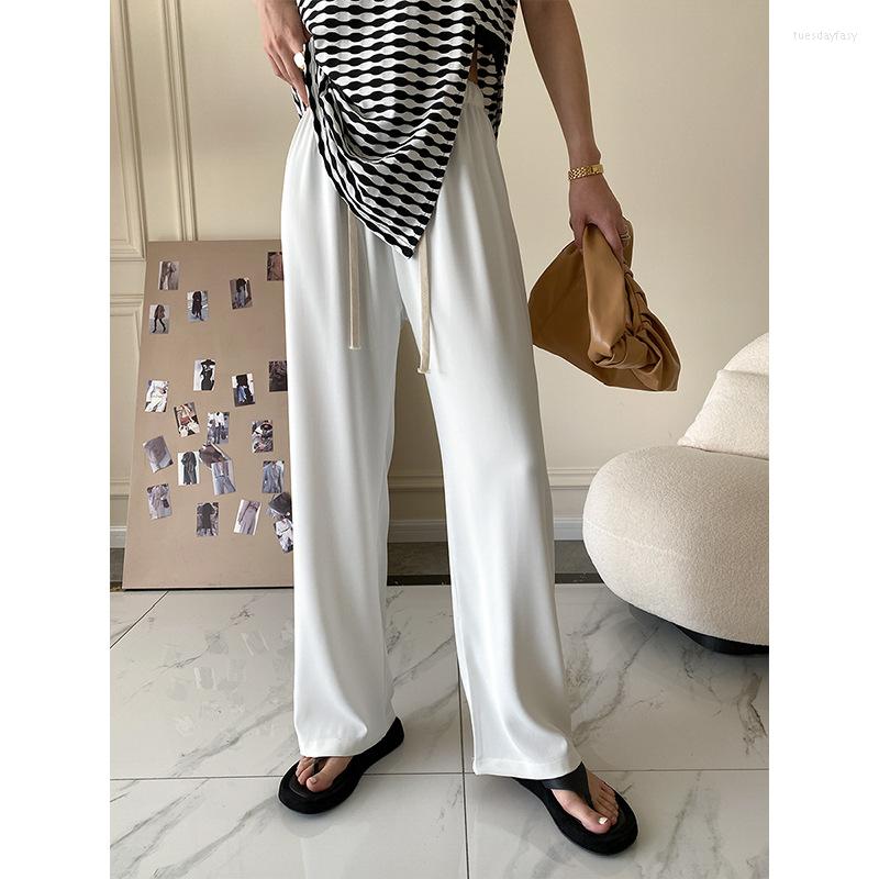 Women' Pants 2022 Women Summer Casual High Waist Solid Color Chiffon Stright Female Trousers Stretch, Black
Women' Pants 2022 Women Summer Casual High Waist Solid Color Chiffon Stright Female Trousers Stretch, Black