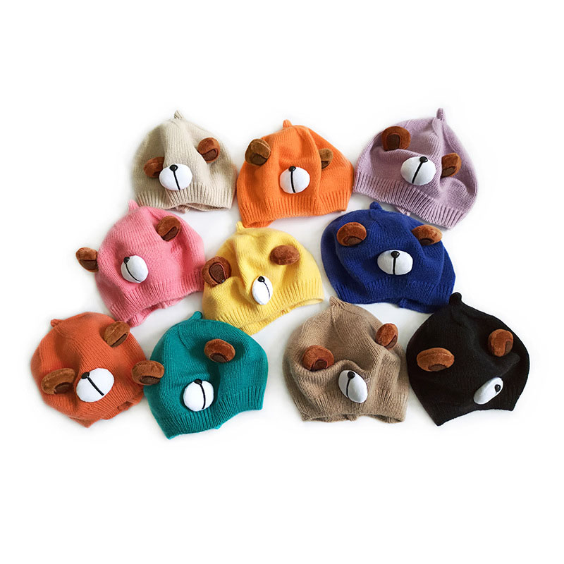 M543 Kids Knitted Hat Beret Cute Cartoon Bear Candy Color Sweet Caps Children Warm Beanies Girls Casual Hats, Yellow
M543 Kids Knitted Hat Beret Cute Cartoon Bear Candy Color Sweet Caps Children Warm Beanies Girls Casual Hats, Yellow