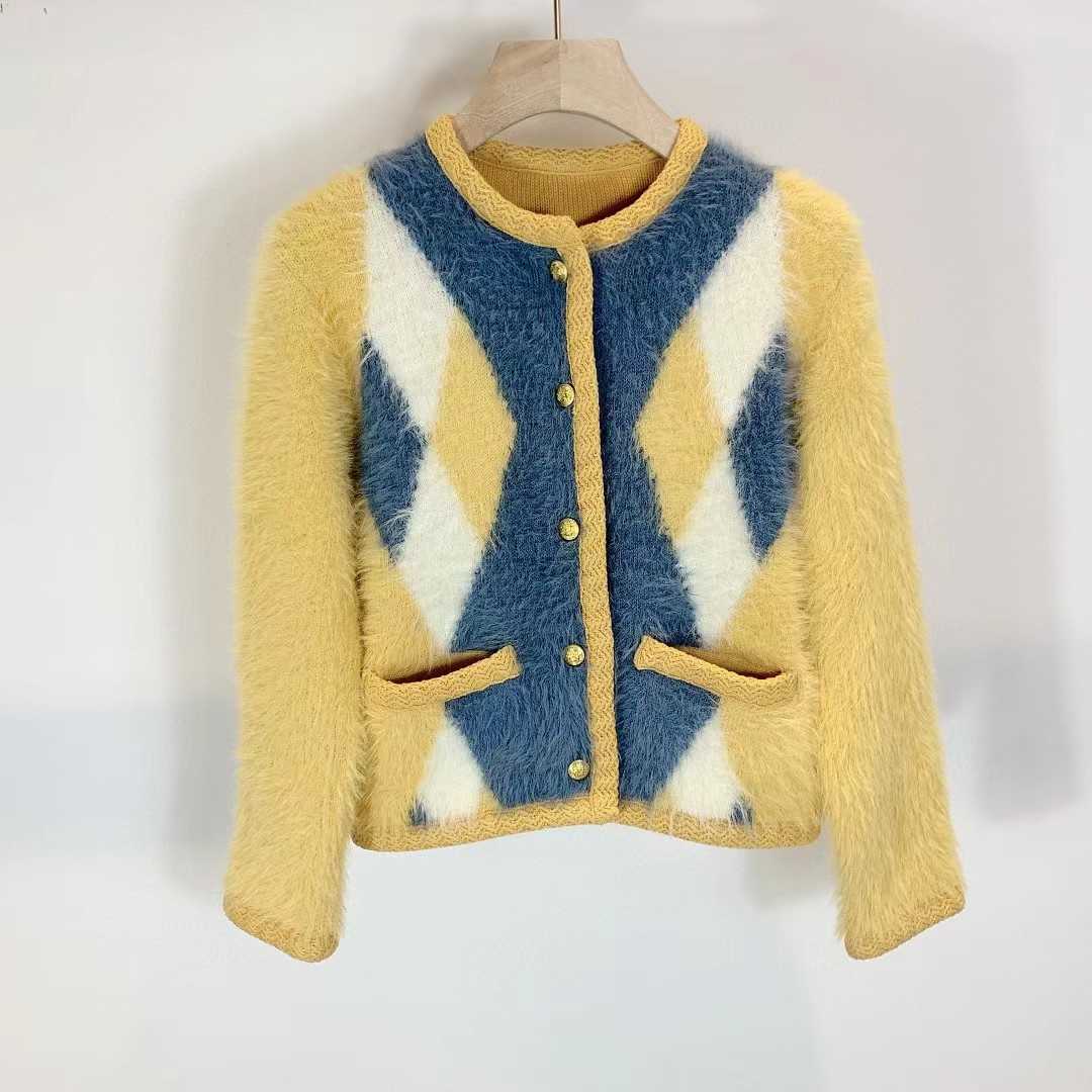 Women' Jacket Sweater Coat Cell 22FW Celebrity Style Knitted Cardigan Small Combination Fleece Mohair Top Wool CoatElegant Classic Fashion Designe T9YC, Huang lan ling ge
Women' Jacket Sweater Coat Cell 22FW Celebrity Style Knitted Cardigan Small Combination Fleece Mohair Top Wool CoatElegant Classic Fashion Designe T9YC, Huang lan ling ge