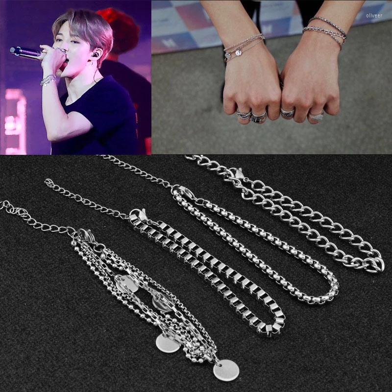Link Bracelets KPOP Classic Men's Beads ARMY Rainbow Colorful Beaded Jewelry For Gift 2022 Design Box Chian Couple
Link Bracelets KPOP Classic Men's Beads ARMY Rainbow Colorful Beaded Jewelry For Gift 2022 Design Box Chian Couple
