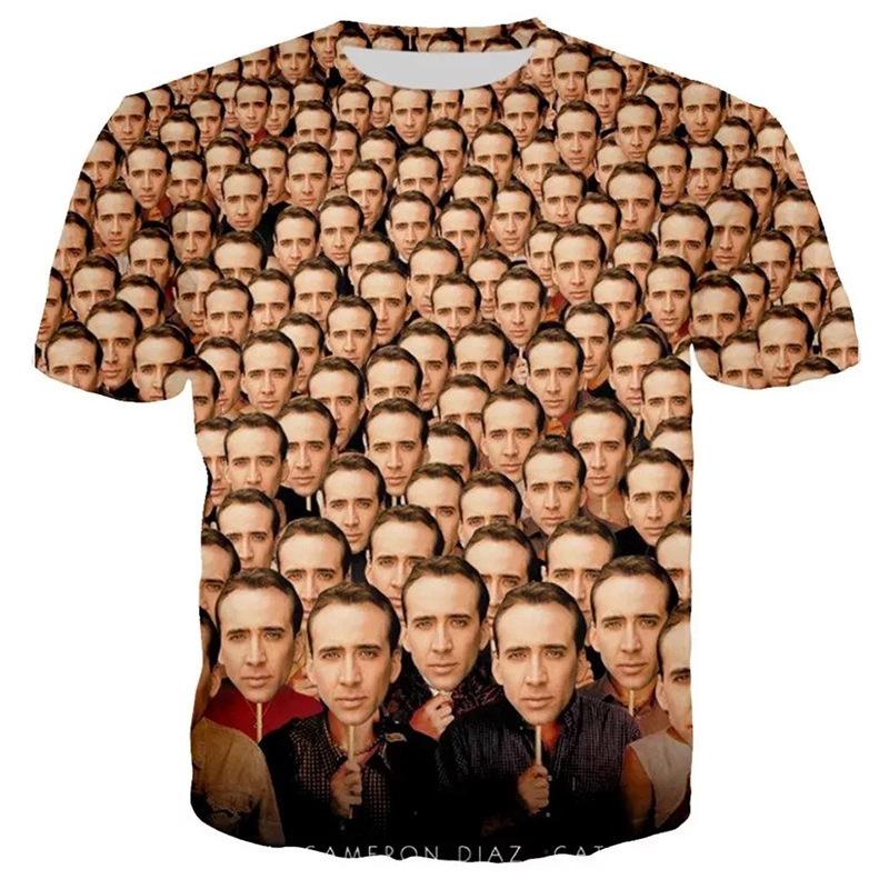 Hip Hop Sportwear Punk Casual Loose Track Pants Autumn Men Cool Print Famous Actor Nicolas Cage 3d T-shirt, Color of picture
Hip Hop Sportwear Punk Casual Loose Track Pants Autumn Men Cool Print Famous Actor Nicolas Cage 3d T-shirt, Color of picture