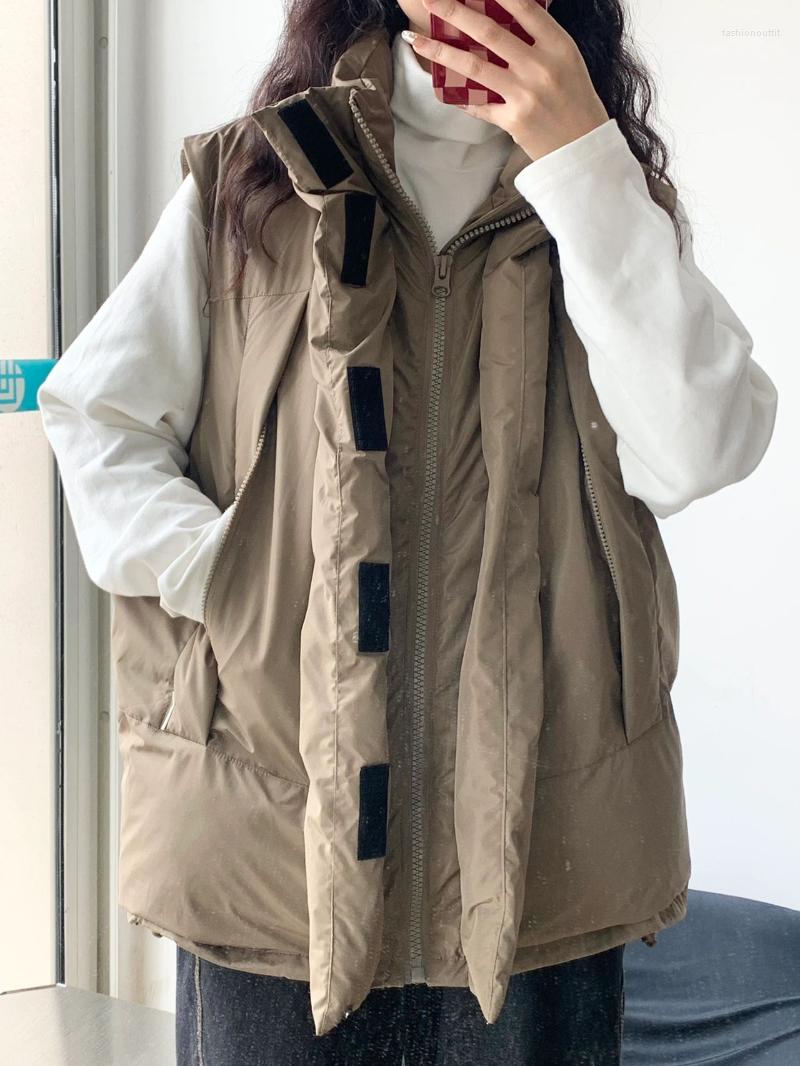Women's Vests Streetwear Safari Style Solid Sleeveless Parka Vest Stand Collar Zipper Loose Wasitcoat Autumn Winter Vintage Harajuku Jacket, Brown khaki
Women's Vests Streetwear Safari Style Solid Sleeveless Parka Vest Stand Collar Zipper Loose Wasitcoat Autumn Winter Vintage Harajuku Jacket, Brown khaki