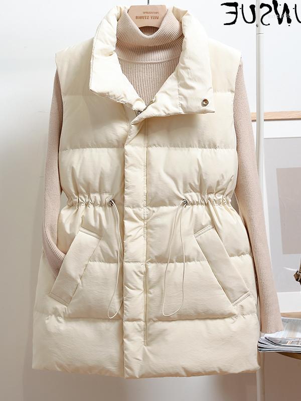 Women' Vests Down Vest Autumn Winter Women' Coat Female White Duck Jacket Korean Puffer Of Women Waistcoat 2023 KJ5710, Black
Women' Vests Down Vest Autumn Winter Women' Coat Female White Duck Jacket Korean Puffer Of Women Waistcoat 2023 KJ5710, Black