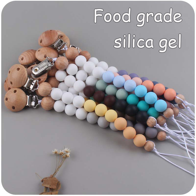 INS baby Safe Health Silicon Beads and Beach Soothers & Teethers Pure Handmade Weaving Teething Training Chain