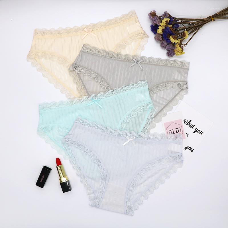 Women's Panties Simplified Cotton Underpants Mid-waist Thin Striped Lace Sexy Lady's Pants Girl Young Women's Briefs Ladies Size For
Women's Panties Simplified Cotton Underpants Mid-waist Thin Striped Lace Sexy Lady's Pants Girl Young Women's Briefs Ladies Size For