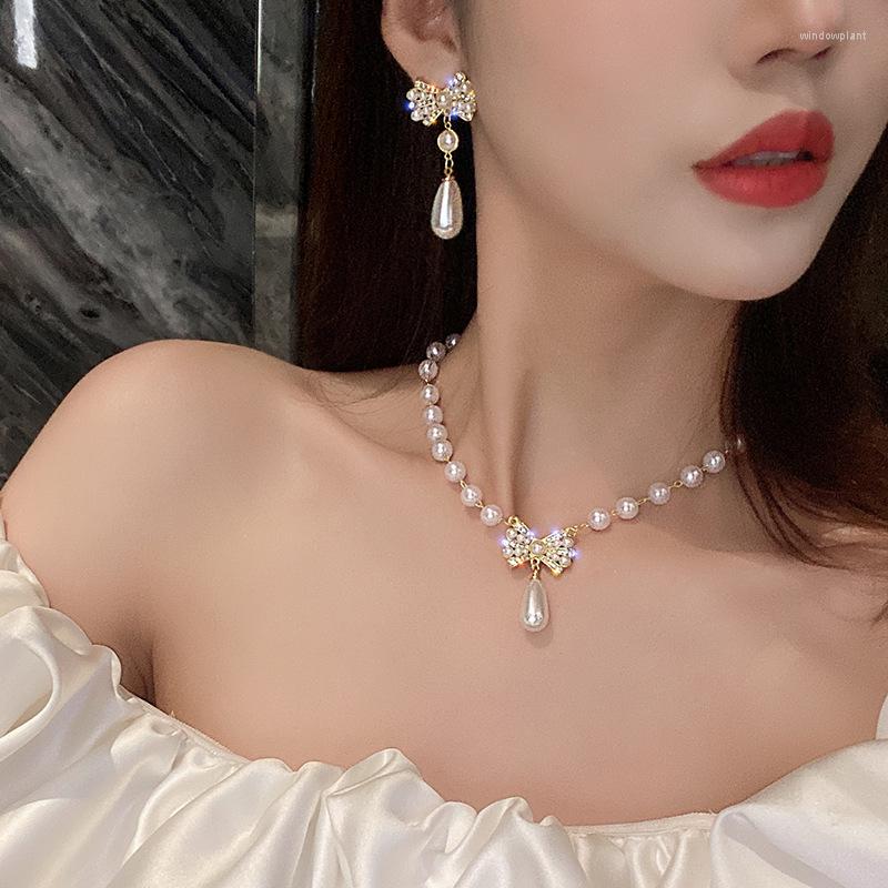 Necklace Earrings Set YAMEGA Fashion Rhinestone Pearl Bracelet For Women Chain Wedding Jewelry Lady Party Gift, Picture shown
Necklace Earrings Set YAMEGA Fashion Rhinestone Pearl Bracelet For Women Chain Wedding Jewelry Lady Party Gift, Picture shown