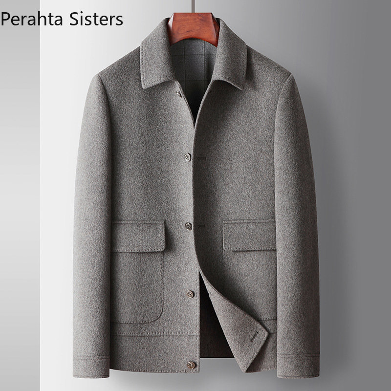 Men's Jackets Top Quality Jacket Autumn Winter Handmade Double-sided Wool Lapel Man Business Casual Single-breasted Woolen Coat 221201, Black
Men's Jackets Top Quality Jacket Autumn Winter Handmade Double-sided Wool Lapel Man Business Casual Single-breasted Woolen Coat 221201, Black