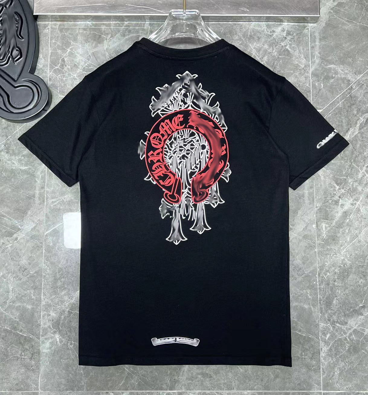 Luxury Fashion Mens t Shirts Brand Man T-shirt Horseshoe Flower Tees Summer Cross Sanskrit Letter Short Sleeve Designer Tshirts Women Top Shirt Hip Hop Sweater E94, 24
Luxury Fashion Mens t Shirts Brand Man T-shirt Horseshoe Flower Tees Summer Cross Sanskrit Letter Short Sleeve Designer Tshirts Women Top Shirt Hip Hop Sweater E94, 24
