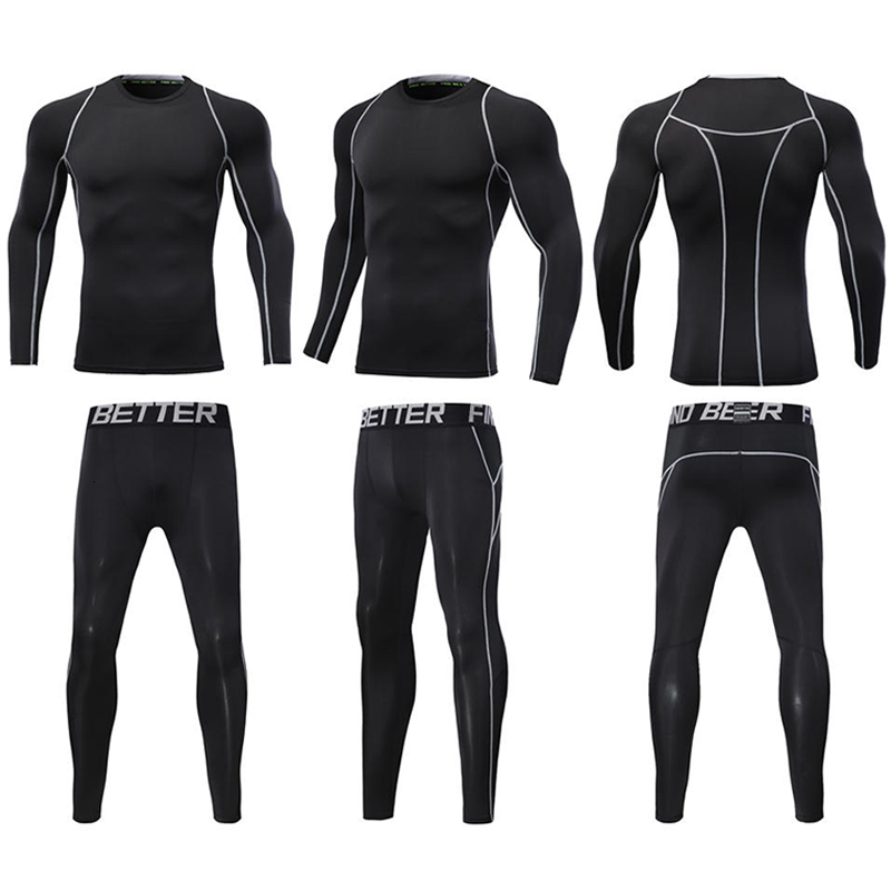 Men's Tracksuits 2Pcs /Set Tracksuit Jogging Compression Male Running Gym Fitness Suits Pant Shirt Clothes Basketball Workout Sportwear 221201
Men's Tracksuits 2Pcs /Set Tracksuit Jogging Compression Male Running Gym Fitness Suits Pant Shirt Clothes Basketball Workout Sportwear 221201