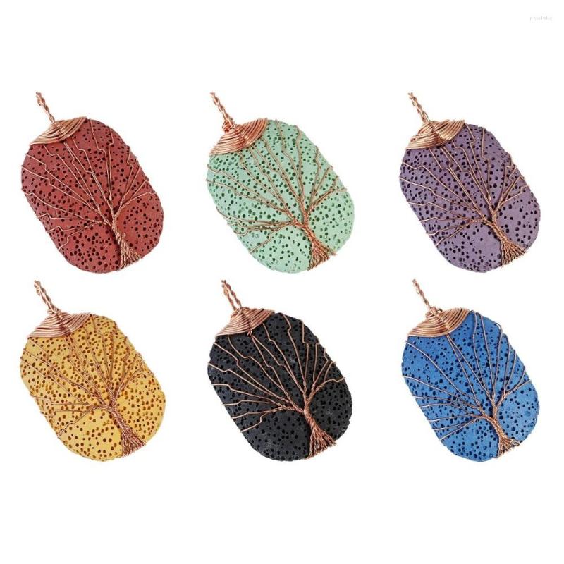 Pendant Necklaces TUMBEELLUWA Lava Rock Stone Oblong Tree Of Life Healing Reiki Handmade Wire Wrapped Jewelry
Pendant Necklaces TUMBEELLUWA Lava Rock Stone Oblong Tree Of Life Healing Reiki Handmade Wire Wrapped Jewelry