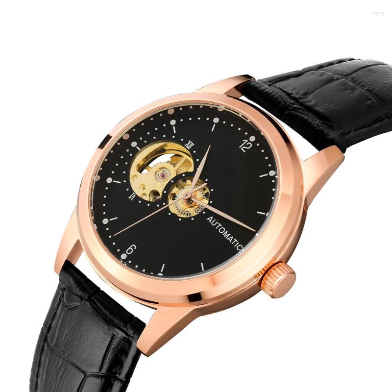 Wristwatches Automatikuhren Women Mechanical Watches Timepieces Female Automatic Wristwatch Lady Luxury Leather Open Heart Drop Watch, Rg black black
Wristwatches Automatikuhren Women Mechanical Watches Timepieces Female Automatic Wristwatch Lady Luxury Leather Open Heart Drop Watch, Rg black black