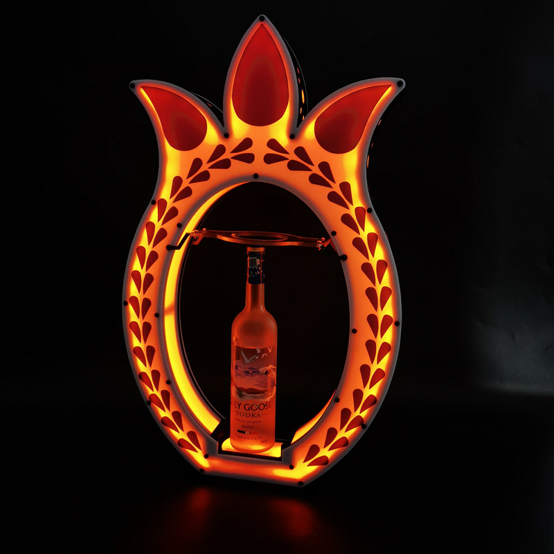 Custom Bar Tools Glorifier Display VIP Bottle Presenter Tequila Champagne Wine Rack Holder For Nightclubs KTV Bar Party Decoration