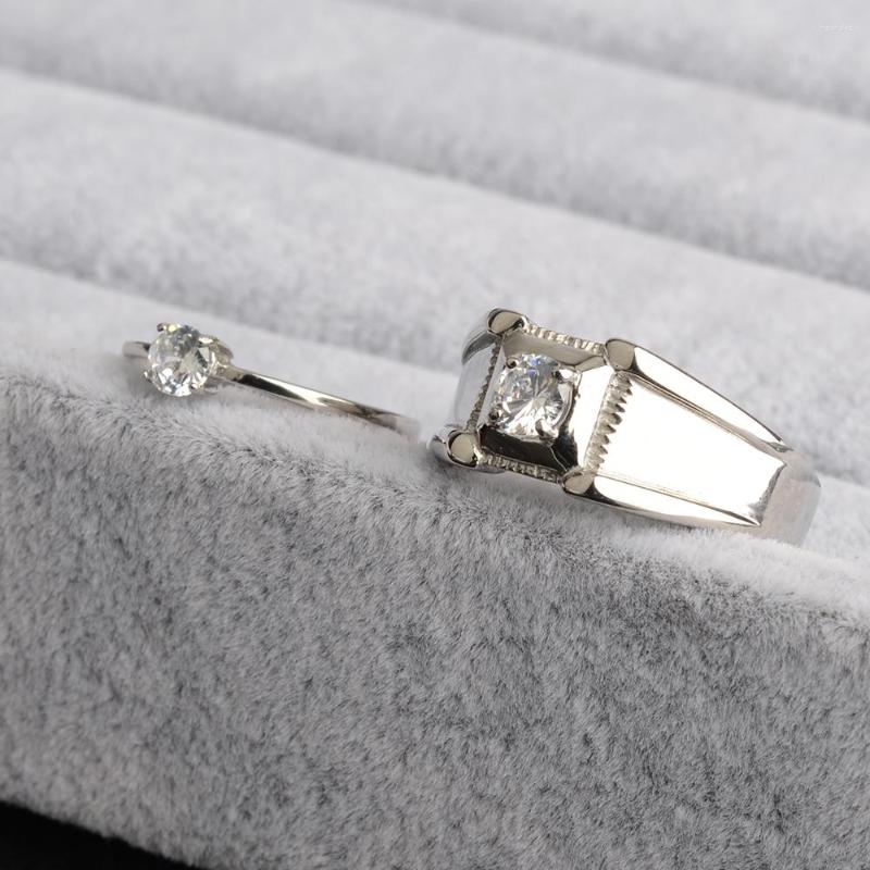 Wedding Rings Romantic Geometric Titanium Steel With Cubic Zirconia Engagement Ring For Men / Woman Party Jewelry Factory Wholesale
Wedding Rings Romantic Geometric Titanium Steel With Cubic Zirconia Engagement Ring For Men / Woman Party Jewelry Factory Wholesale
