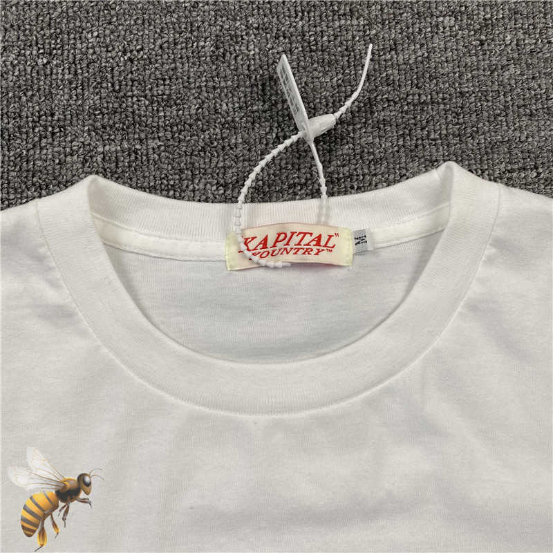 Men's T-Shirts Kapital Kountry Festival T-shirt Men Women High Quality Cotton Scenery Graphic Kapital Short Sleeve T221130