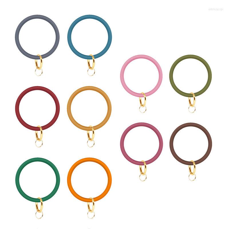 Bangle Big Silica Gel Wear Bracelets Keychain Solid Color Round Silicone Portable Keyring For Women Trendy Circle Wrist Accessory
Bangle Big Silica Gel Wear Bracelets Keychain Solid Color Round Silicone Portable Keyring For Women Trendy Circle Wrist Accessory