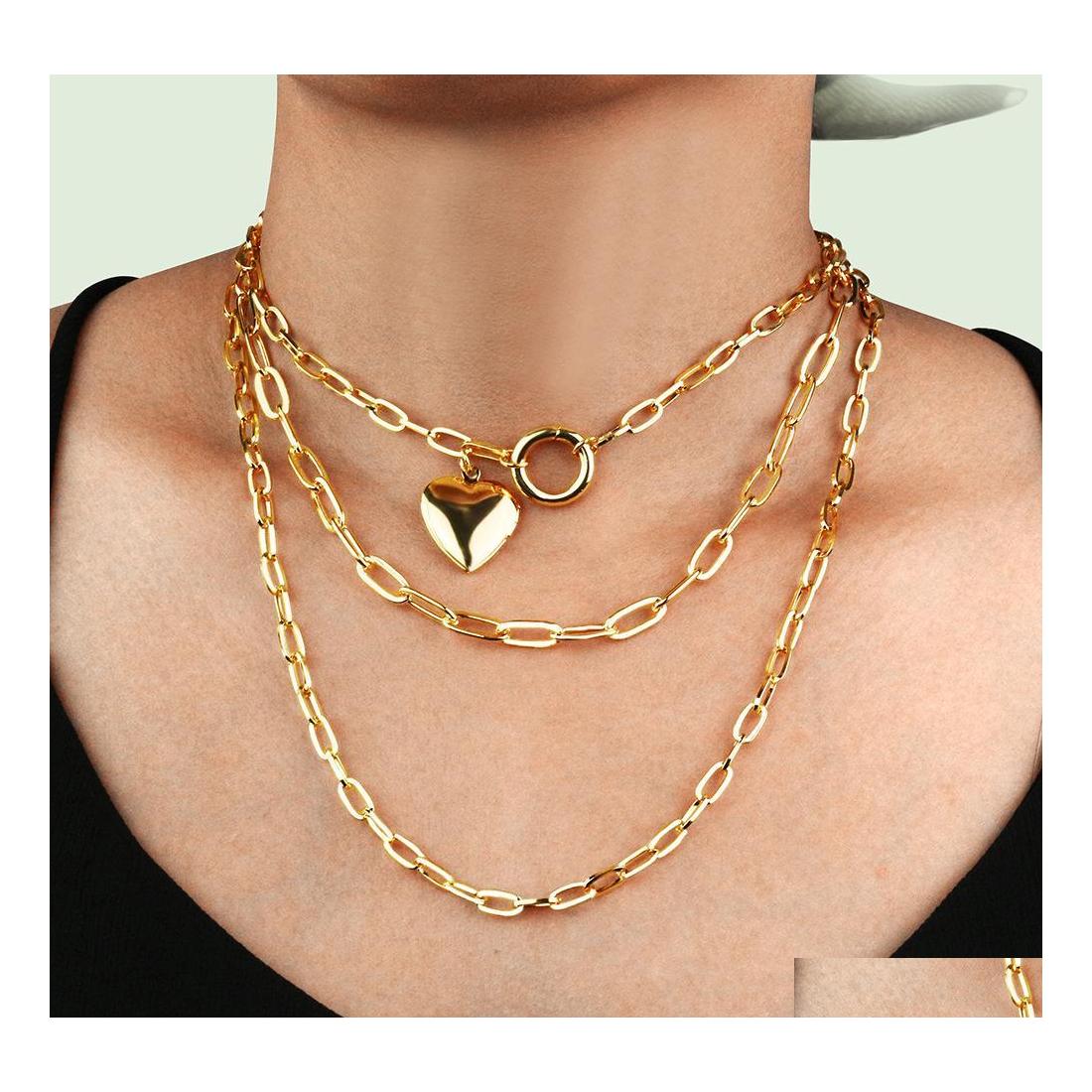 Pendant Necklaces Fashion Peach Heart Pendant Necklace Retro Mtilayer Thick Chain Female Drop Delivery Jewelry Necklaces Pendants Dhfcx
Pendant Necklaces Fashion Peach Heart Pendant Necklace Retro Mtilayer Thick Chain Female Drop Delivery Jewelry Necklaces Pendants Dhfcx