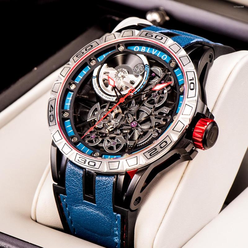 Wristwatches OBLVLO Steampunk Designer Sport Mechanical Watches For Men Skeleton Dial Automatic Self-Wind Rubber Strap Watch, Lm-ybb
Wristwatches OBLVLO Steampunk Designer Sport Mechanical Watches For Men Skeleton Dial Automatic Self-Wind Rubber Strap Watch, Lm-ybb