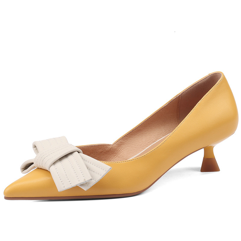 Dress Shoes Comemore Women s Small High Heel Women Pumps Pointed Toe Thin Heels Bow Knot Woman Spring Summer Elegant Stiletto 221130