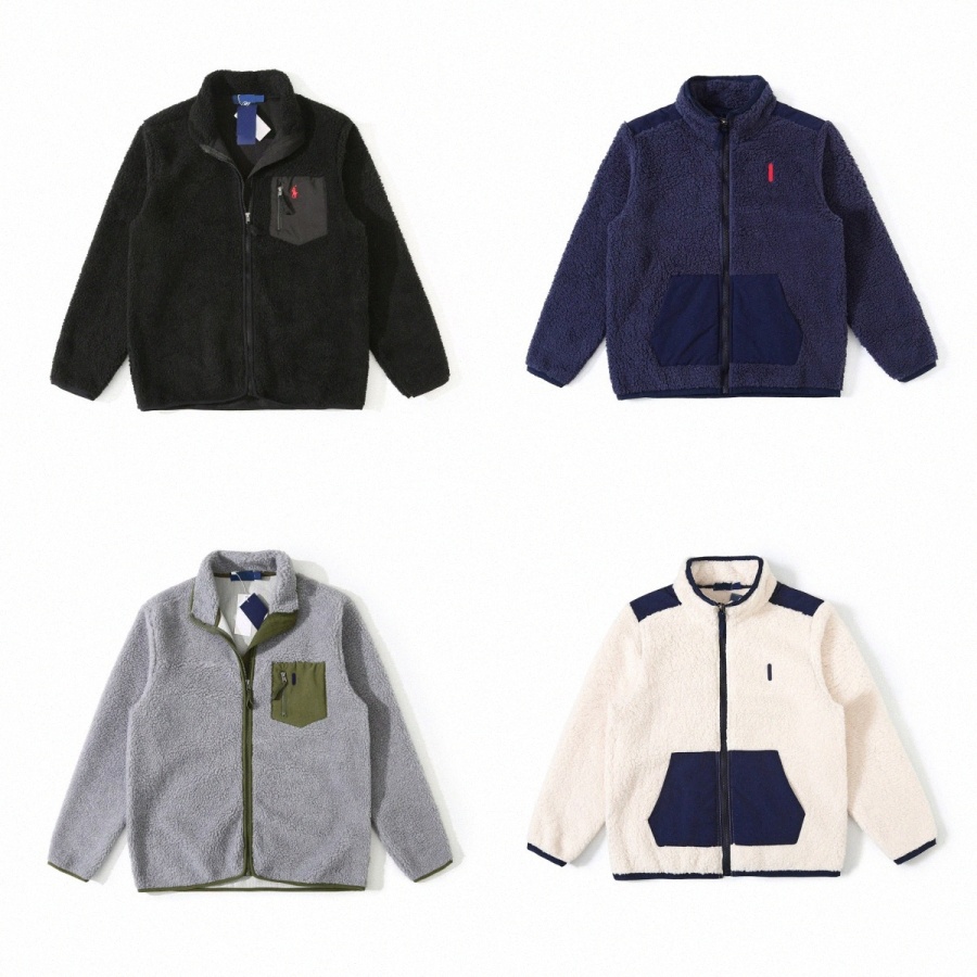 Designers Winter Mans Ralphs Jackets embroidered Lamb wool coat Full zipper windproof ralph women pony coats loose keep warm jackets
Designers Winter Mans Ralphs Jackets embroidered Lamb wool coat Full zipper windproof ralph women pony coats loose keep warm jackets