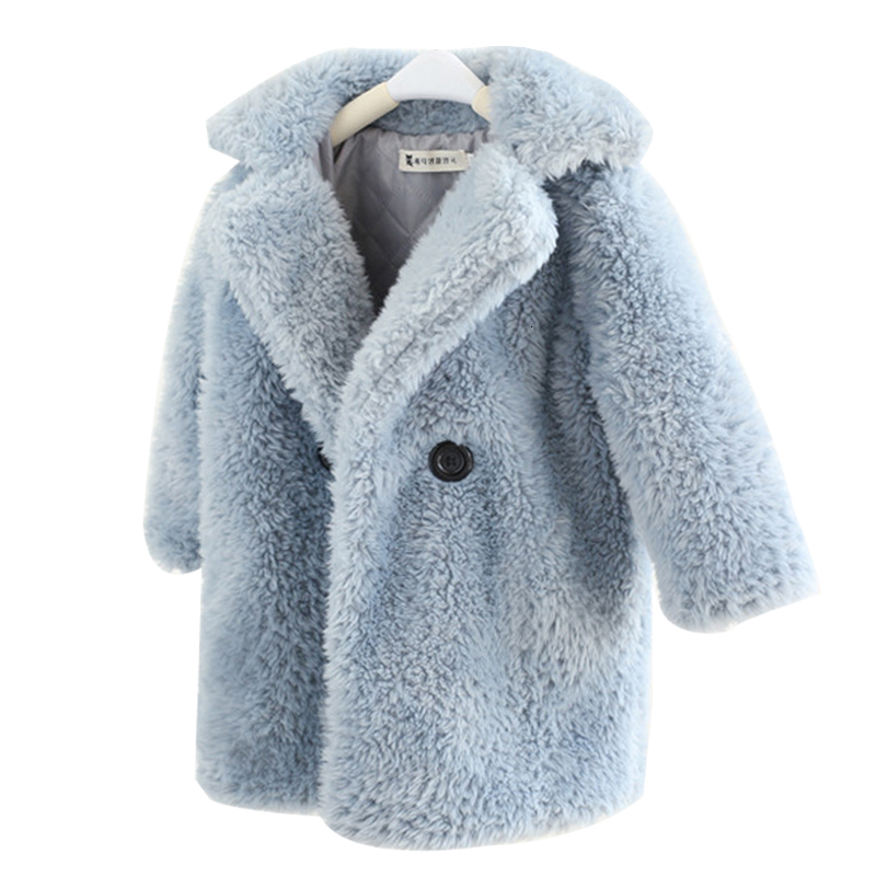 Jackets 2-12 Years Children Faux Fur Coat Baby turndown collar Thicken Warm Jacket Girls Long Overcoat Winter Kids girls Casual Outwear 221201, Light blue
Jackets 2-12 Years Children Faux Fur Coat Baby turndown collar Thicken Warm Jacket Girls Long Overcoat Winter Kids girls Casual Outwear 221201, Light blue
