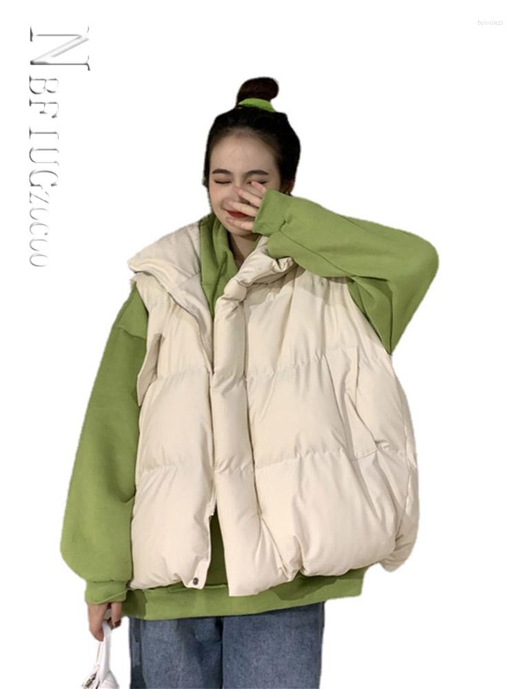 Women's Vests Waistcoat Vest Women Solid Loose Chic Fashion Bubble Coat Cotton Padded Sleeveless Down Coats
Women's Vests Waistcoat Vest Women Solid Loose Chic Fashion Bubble Coat Cotton Padded Sleeveless Down Coats