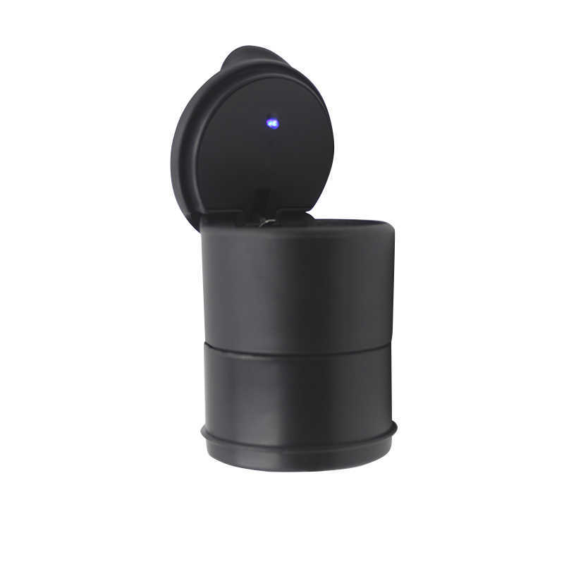 2025 new 2022 New Car LED Flame Retardant Vehicular Ashtray Anti-skid Pad With Blue Light Safe Fashionable Practical Durable