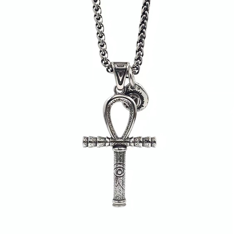 Pharaoh's Cross Totem Scepter Pendant Horus's Eye Titanium Necklace Men's Fashion Retro Personality Sweater Chain Accessories
Pharaoh's Cross Totem Scepter Pendant Horus's Eye Titanium Necklace Men's Fashion Retro Personality Sweater Chain Accessories