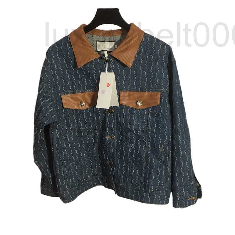 Women's Jackets designer Designer for Women 2022 Letter Jacquard Denim Coats Lapel Neck Patchwork PU Leather Lady Outerwear A8T4, As pic
Women's Jackets designer Designer for Women 2022 Letter Jacquard Denim Coats Lapel Neck Patchwork PU Leather Lady Outerwear A8T4, As pic