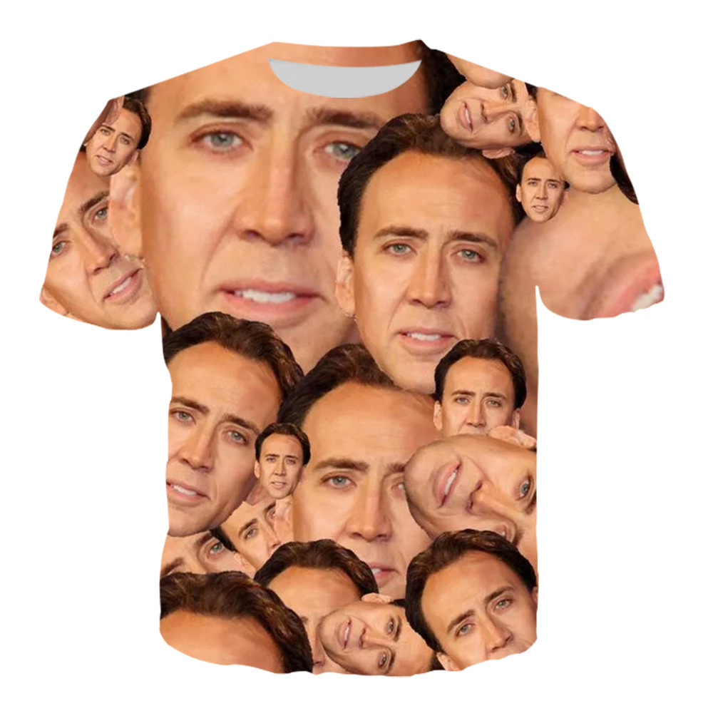Hip Hop Sportwear Punk Casual Loose Track Pants Autumn Men Cool Print Famous Actor Nicolas Cage 3d T-shirt 005, Color of picture
Hip Hop Sportwear Punk Casual Loose Track Pants Autumn Men Cool Print Famous Actor Nicolas Cage 3d T-shirt 005, Color of picture