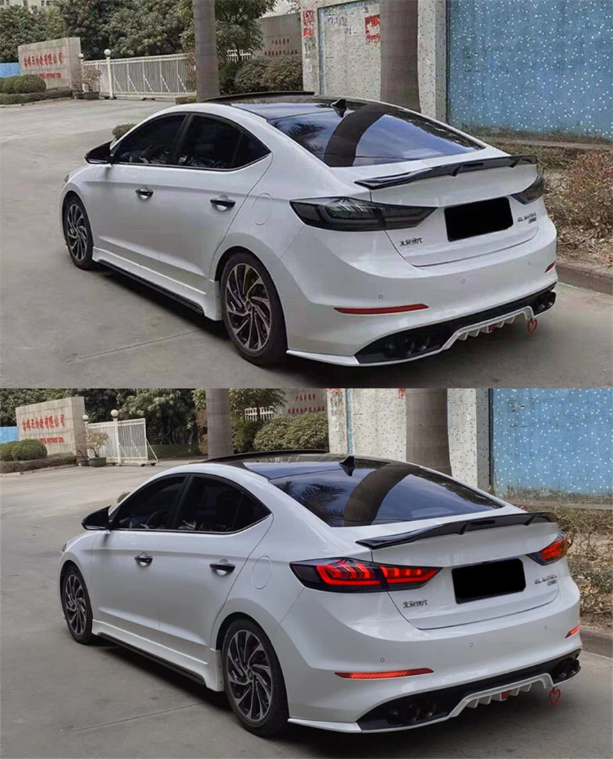 2 Colors LED Taillights for Elantra 20 16-20 20 DRL Turn Signal Lights Rear Brake Reversing Tail Light Assembly