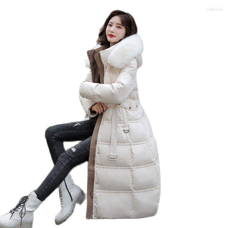 Women X-Long Belted Coat Winter Hooded Faux Fur Collar Big Pocket Mom's Puffer Jacket Cotton Padded Parkas Outwear, Black
Women X-Long Belted Coat Winter Hooded Faux Fur Collar Big Pocket Mom's Puffer Jacket Cotton Padded Parkas Outwear, Black