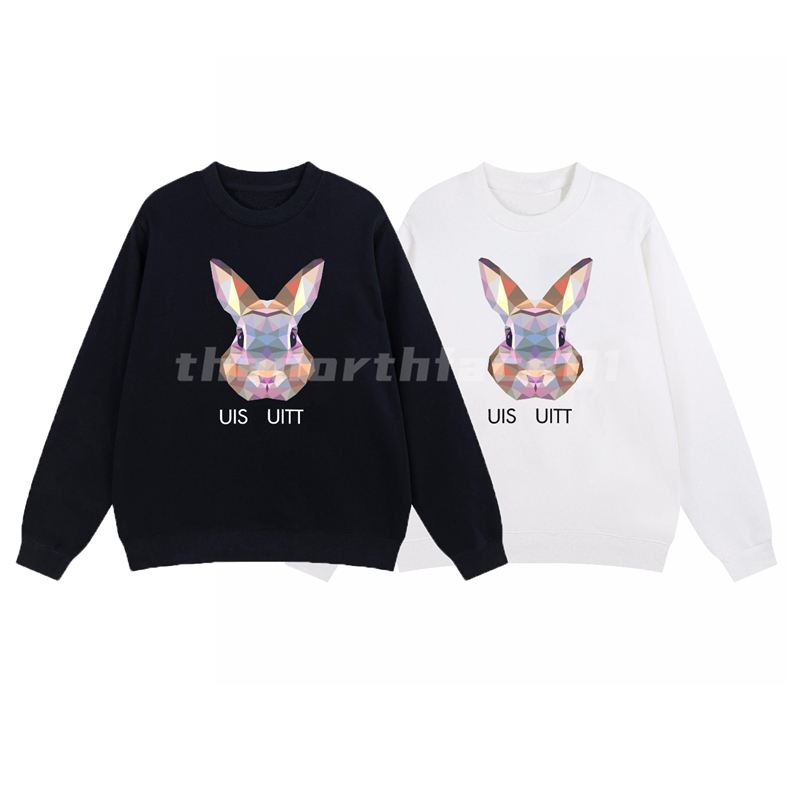Luxury Mens Long Sleeve Sweatshirt Rabbit Head Letter Print Solid Sweatshirt Fashion Brand Designer Crew Neck Pullover Womens Top Black White
Luxury Mens Long Sleeve Sweatshirt Rabbit Head Letter Print Solid Sweatshirt Fashion Brand Designer Crew Neck Pullover Womens Top Black White
