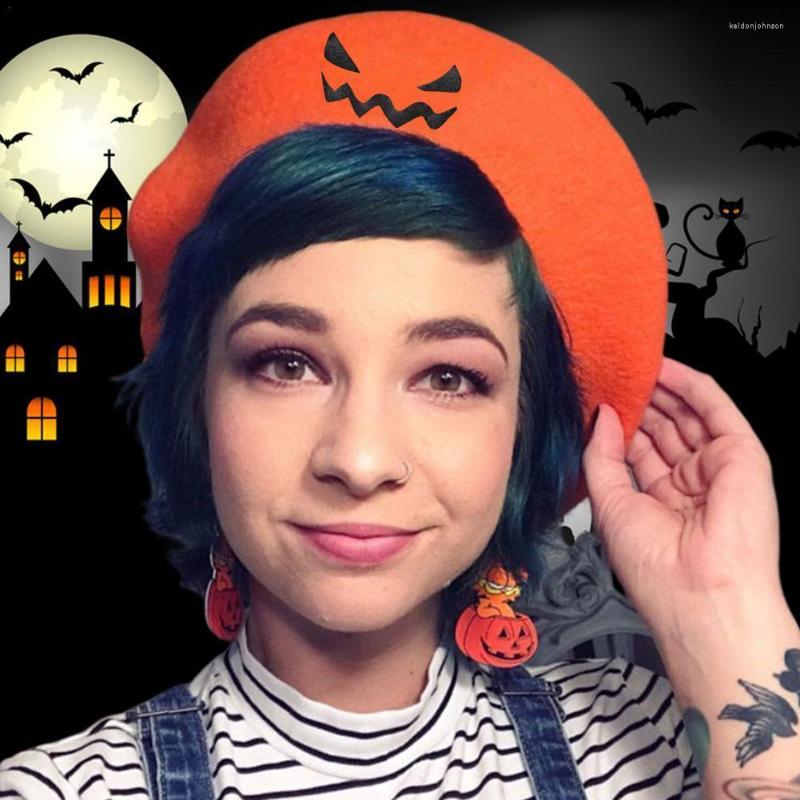 Berets Unisex Grimace Embroidery Beret Halloween Pumpkin Black Winter Warm Wool Beanie Hats For Women Artist Boina Caps Men Gift
Berets Unisex Grimace Embroidery Beret Halloween Pumpkin Black Winter Warm Wool Beanie Hats For Women Artist Boina Caps Men Gift