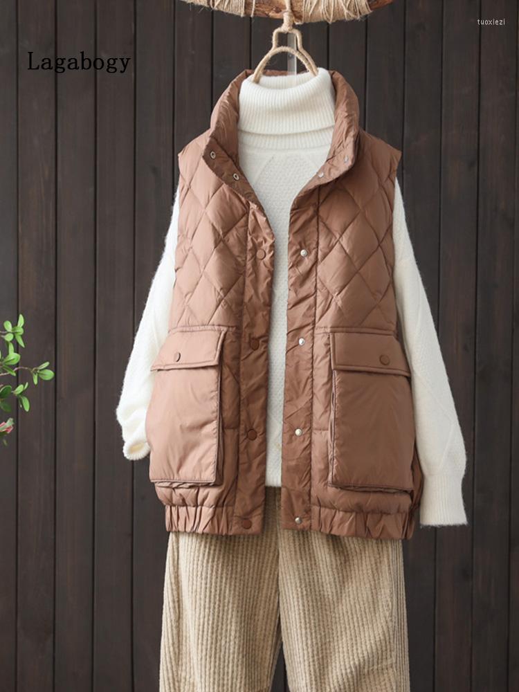 Women' Vests Lagabogy 2022 Women Winter Stand Collar Warm 90% White Duck Down Vest Casual Female Sleeveless Short Light Loose Waistcoat, Black
Women' Vests Lagabogy 2022 Women Winter Stand Collar Warm 90% White Duck Down Vest Casual Female Sleeveless Short Light Loose Waistcoat, Black