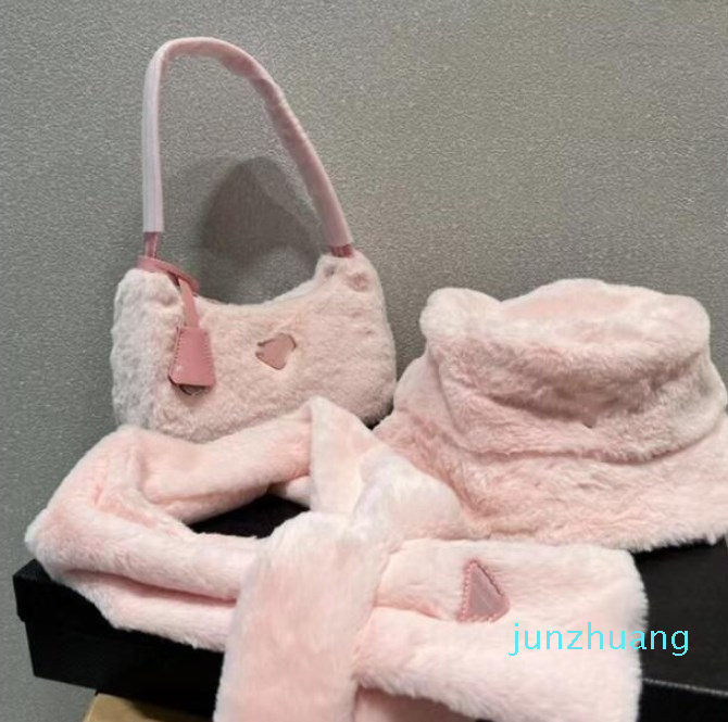 Designer - Womens Designers Plush Bag Cross Body Hobo Shouler Purses 3pcs Luxurys Fashion Bucket hat Handbag Coin Purse Latest Winter Scarf, Pink
Designer - Womens Designers Plush Bag Cross Body Hobo Shouler Purses 3pcs Luxurys Fashion Bucket hat Handbag Coin Purse Latest Winter Scarf, Pink